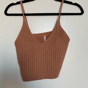 Free People Knit Crop Tank Top